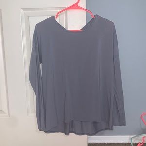Lululemon grey open back long sleeve
